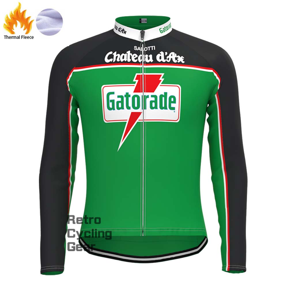 Chateau d'Ax Gatorade Retro Cycling Jersey Long Set (With Fleece Optio