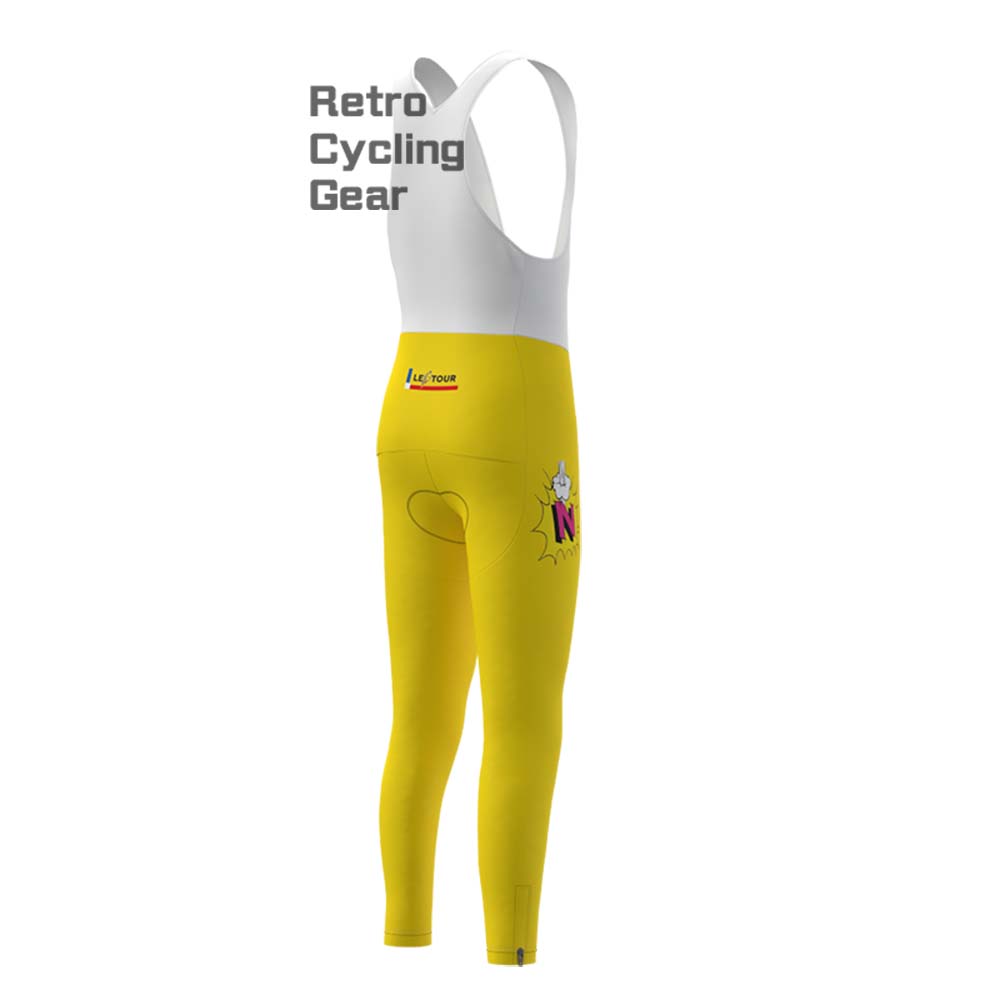 Z Yellow Fleece Retro Long Cycling Kits
