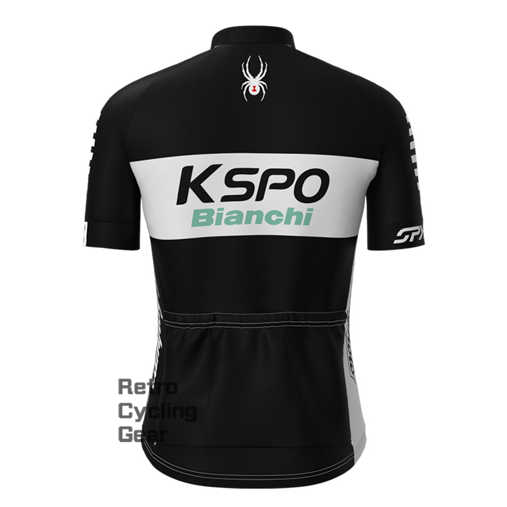 KSPO Bianchi Retro Short Sleeve Cycling Jersey