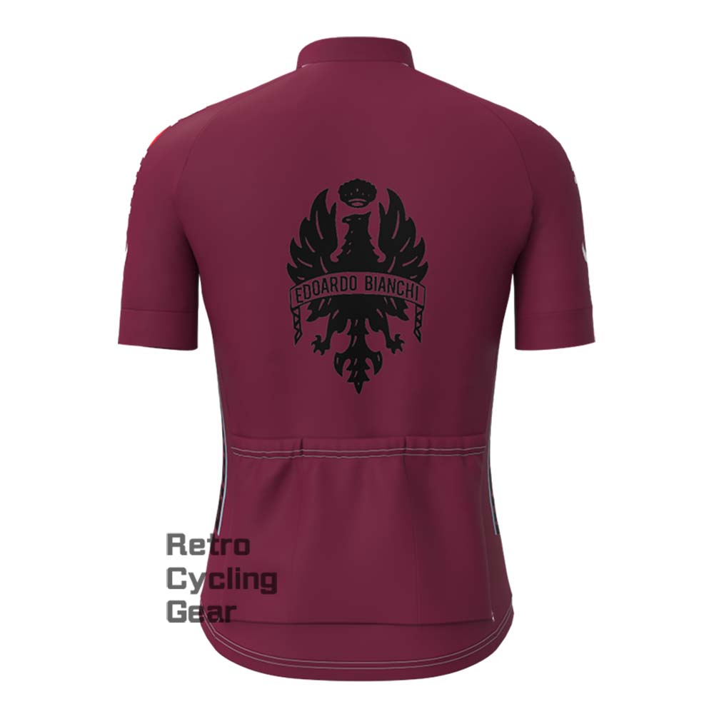 Red Bianchi Short Sleeve Cycling Jersey