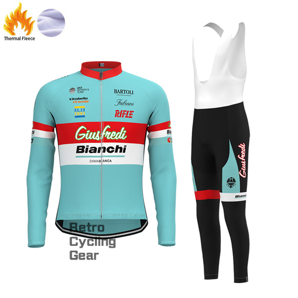 2017 Bianchi Fleece Retro Long Cycling Kits