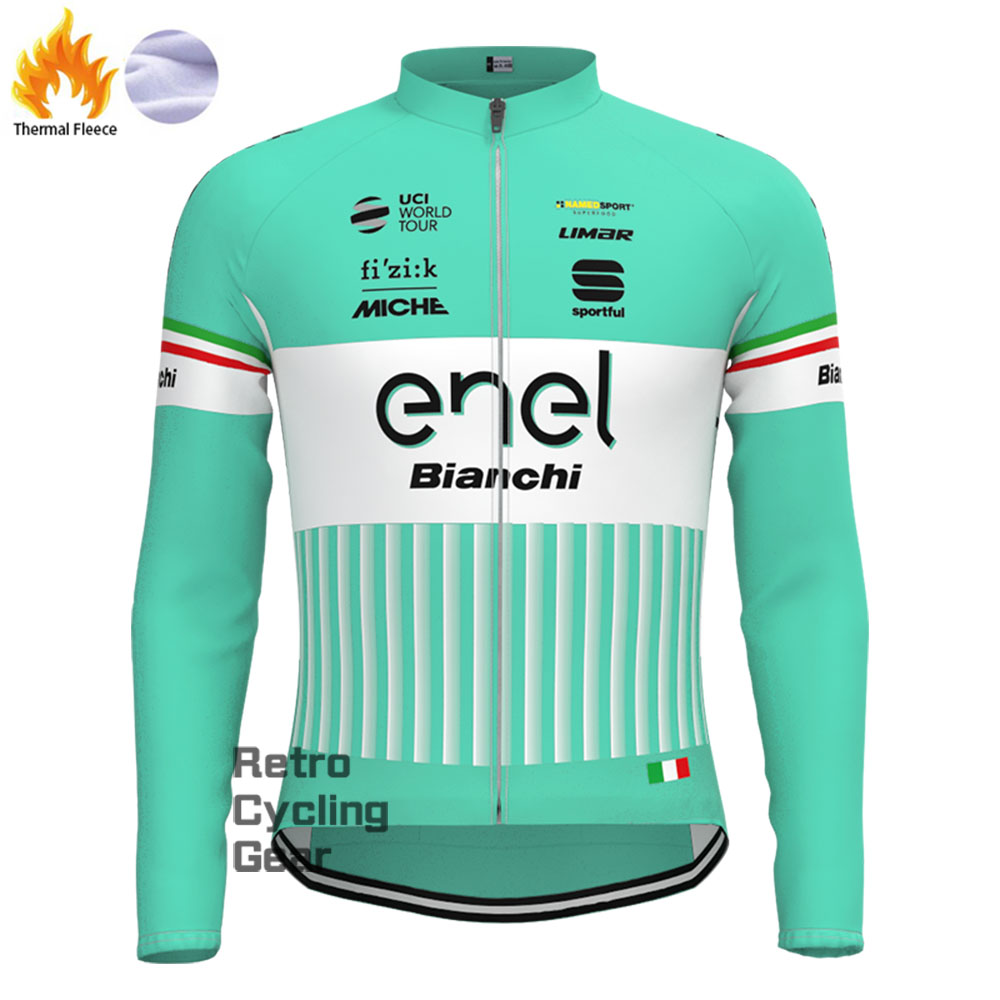 2017 Enel  Bianchi Fleece Long Cycling Kits