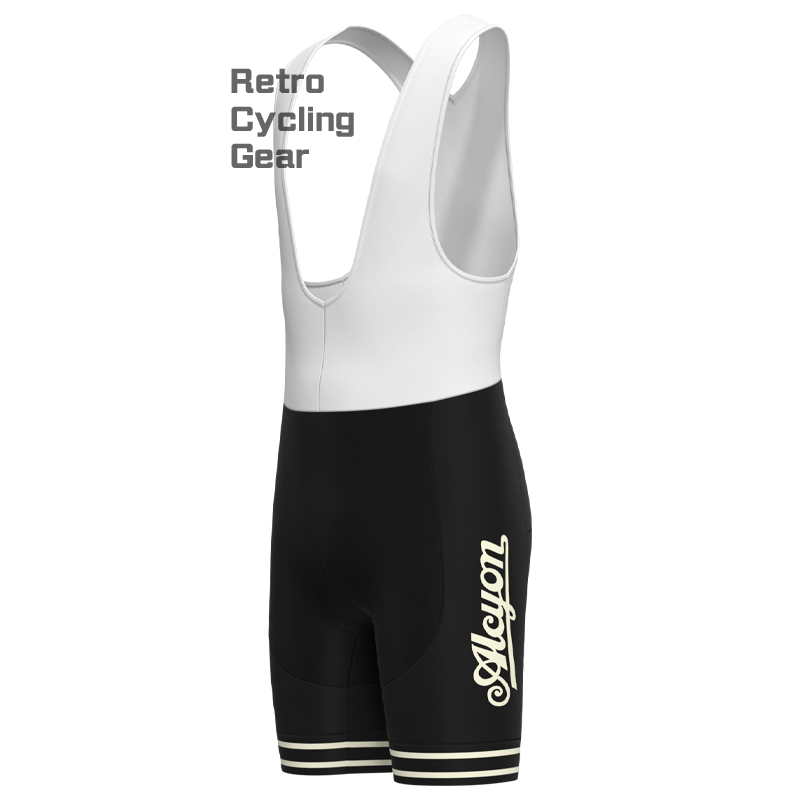 Paris Roubaix Schwarzes Retro-Langarm-Radsport-Set