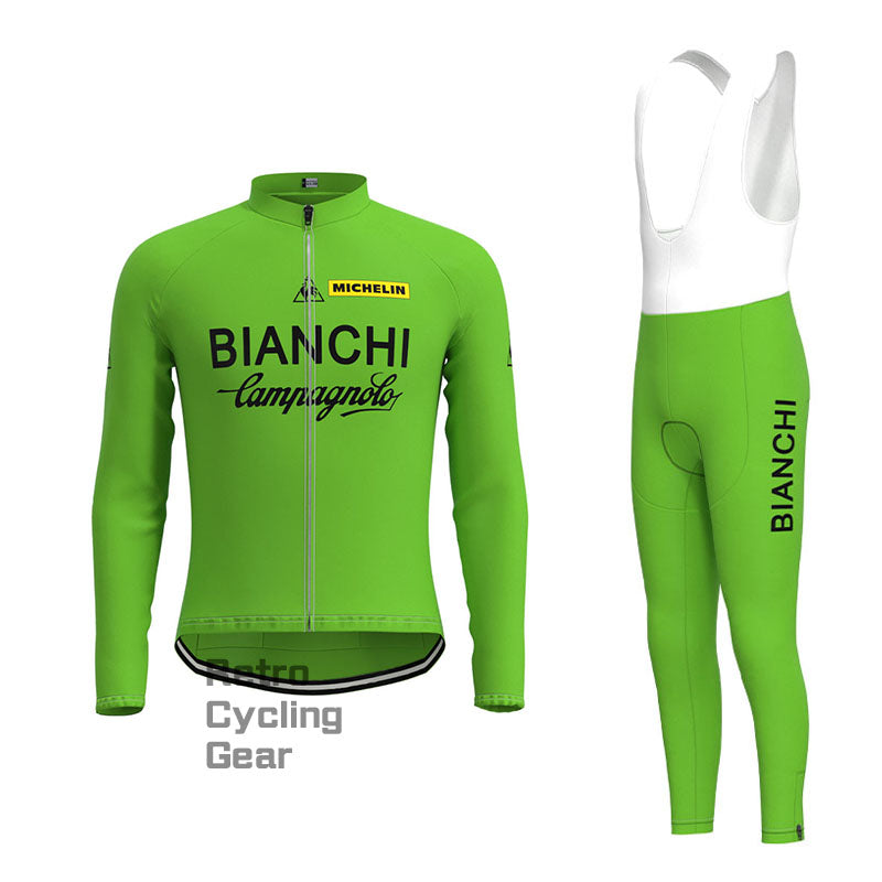 Bianchi Green Retro Short Sleeve Cycling Kit