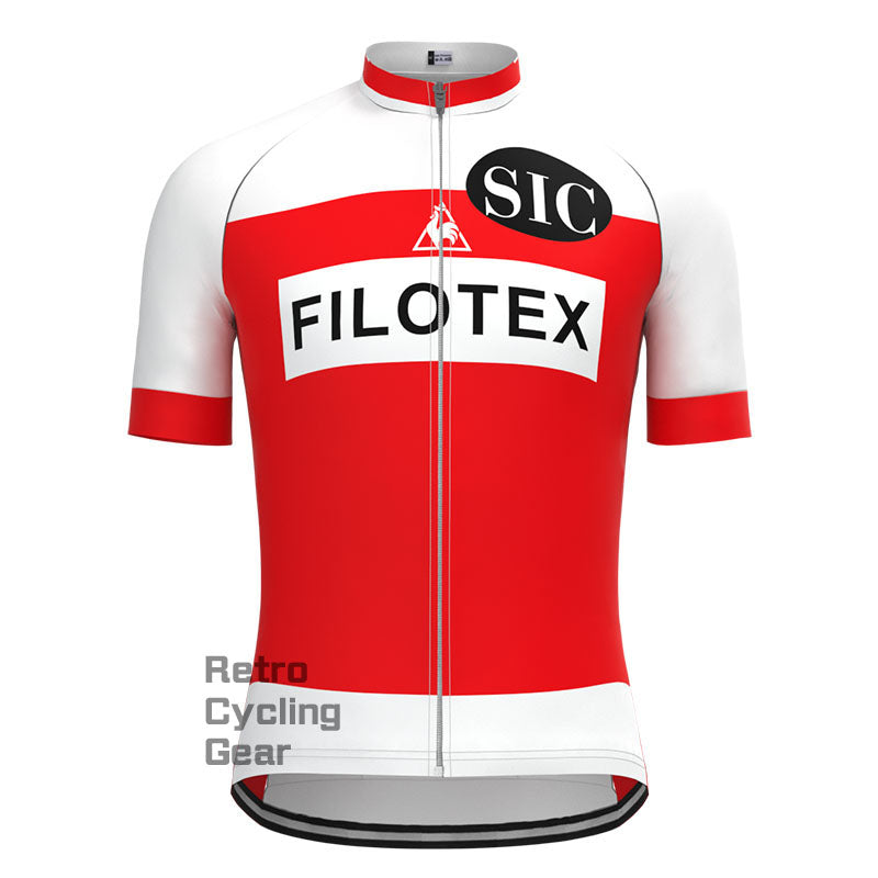 Filotex Red Retro Long Sleeve Cycling Kit