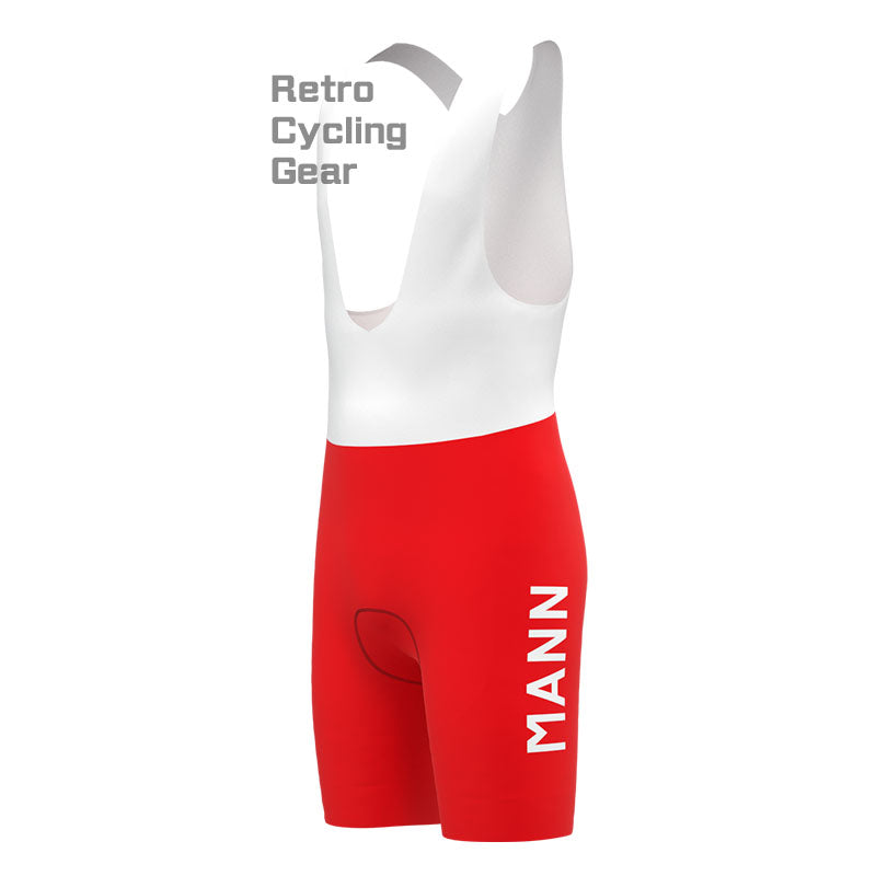 MANN Red Retro Long Sleeve Cycling Kit