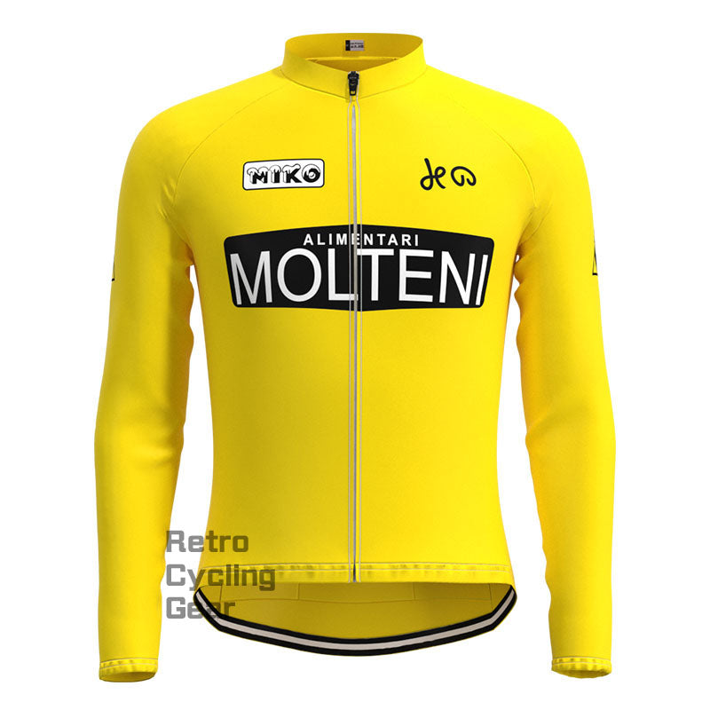 Molteni Yellow Retro Short Sleeve Cycling Kit
