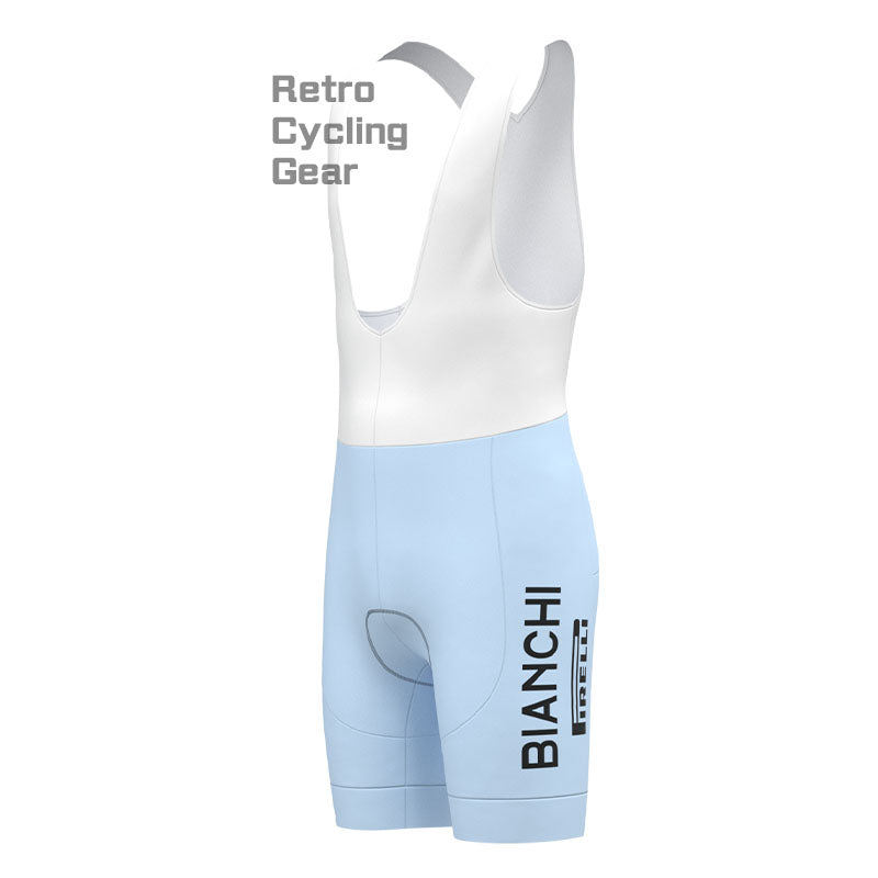 Bianchi Baby blue Retro Long Sleeve Cycling Kit