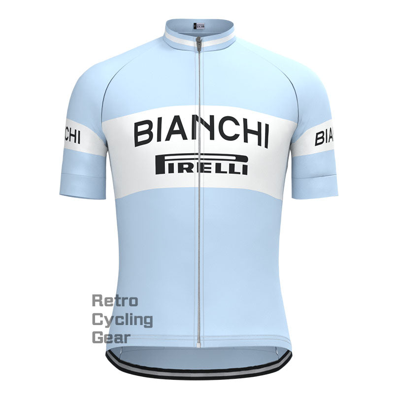 Bianchi Baby blue Retro Long Sleeve Cycling Kit