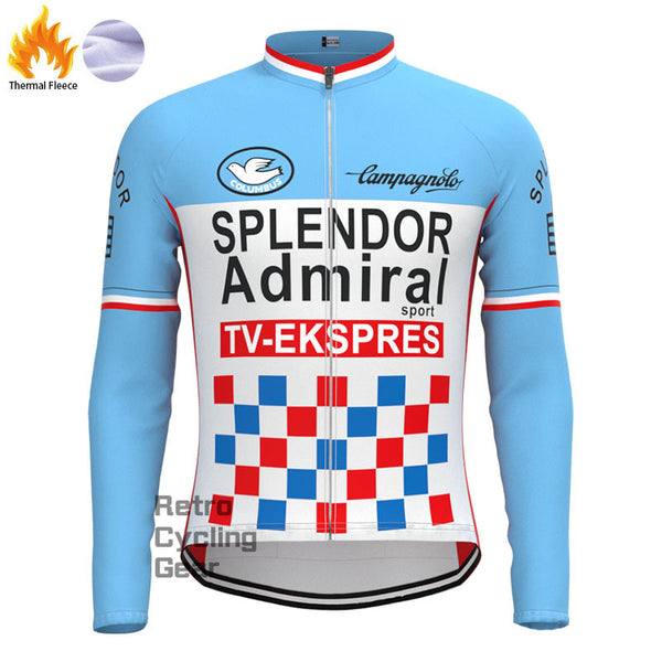 SPLENDOR Fleece Retro Long Sleeves Jerseys