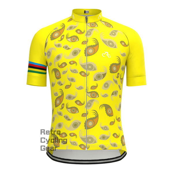 Yellow Shirt Short Sleeves Cycling Jersey