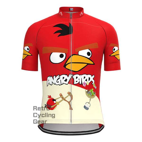 Angry Birds Red Short Sleeves Cycling Jersey