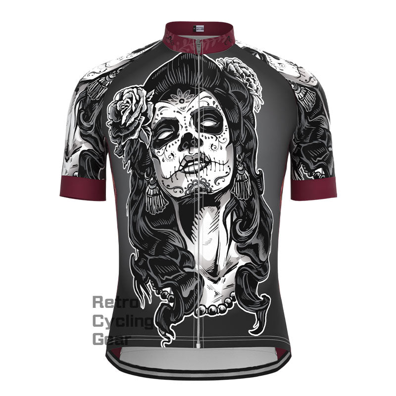 Karinlina skull Short Sleeves Cycling Jersey