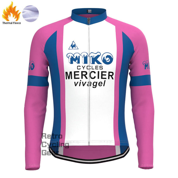 MIKO Purple Fleece Retro Long Sleeves Jerseys