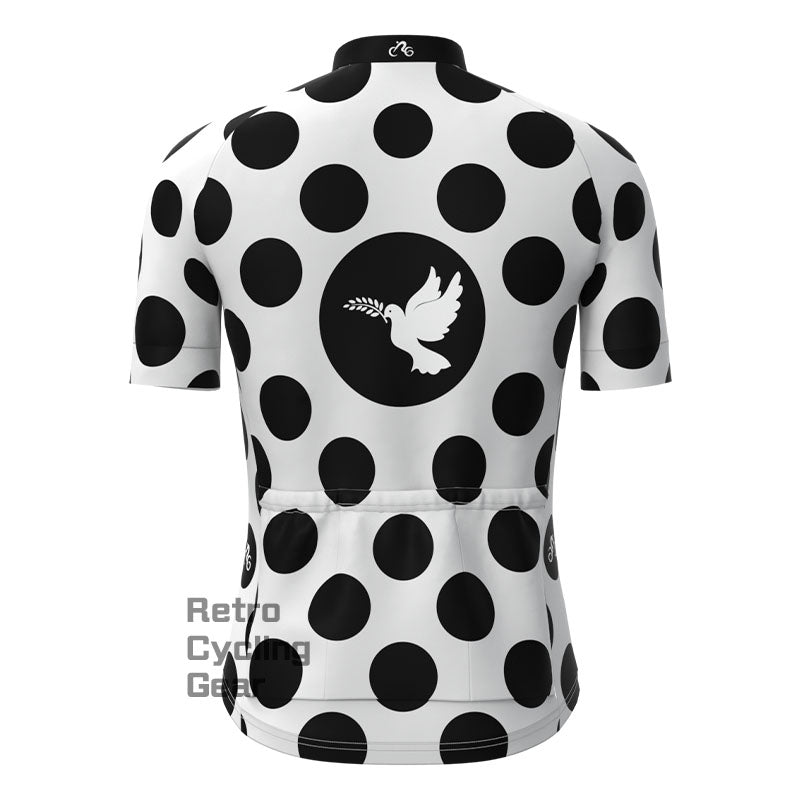 Dotted pigeon Short Sleeves Cycling Jersey