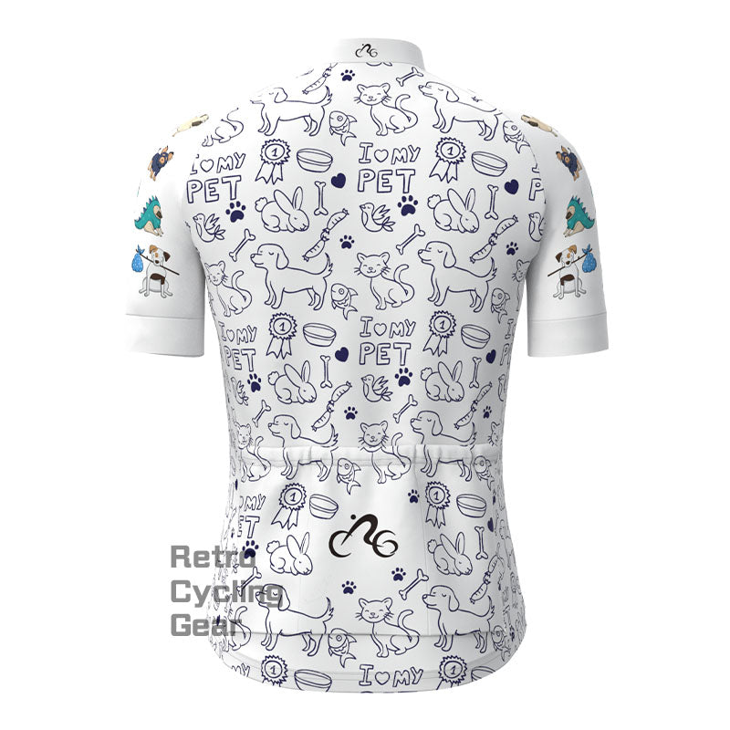 Cartoon animals Short Sleeves Cycling Jersey
