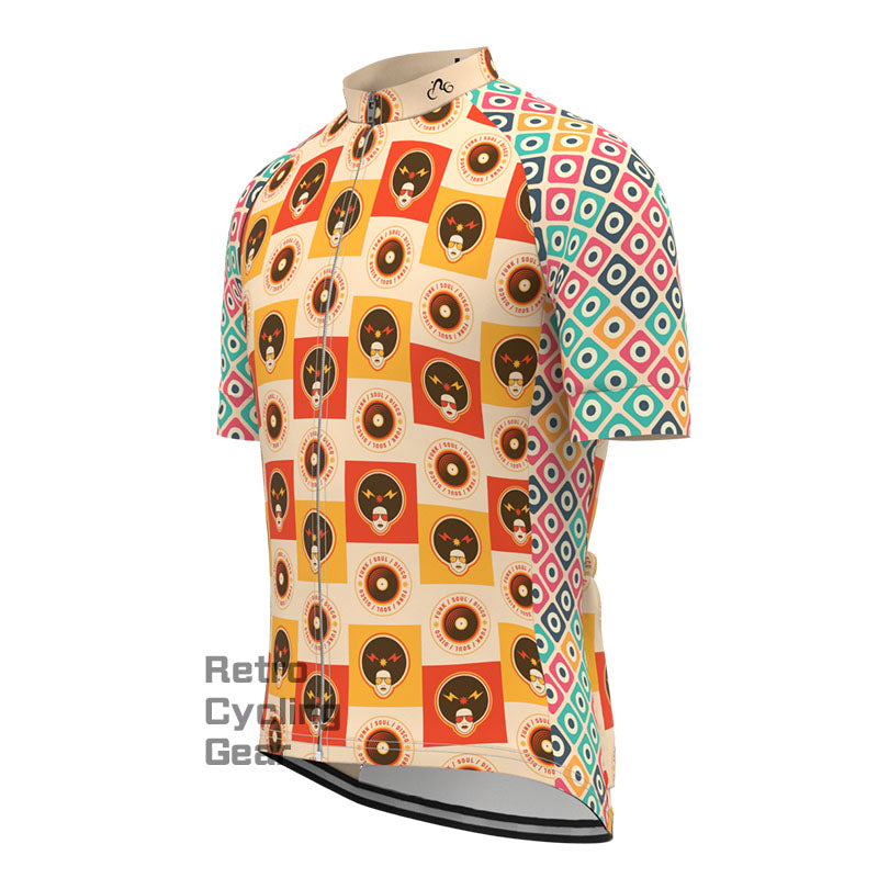 Retro Pop Style Short Sleeves Cycling Jersey