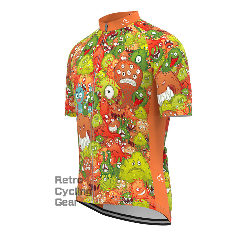 Viral Bacterial Cells Short Sleeves Cycling Jersey