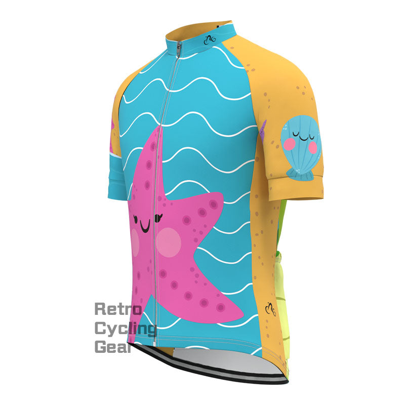 Ocean Cartoon Short Sleeves Cycling Jersey