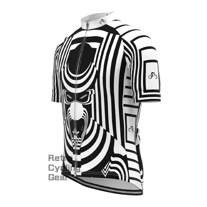 Zebra Mask Short Sleeves Cycling Jersey