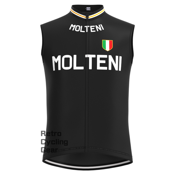 MOLTENI Black Retro Cycling Vest