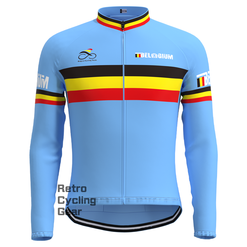 BELGIUM Retro Long Sleeves Jersey