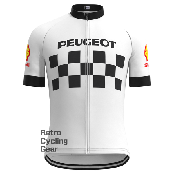 PEUGEOT White Retro Short sleeves Jersey