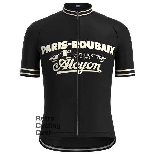 Paris Roubaix Black Retro Short sleeves Jersey