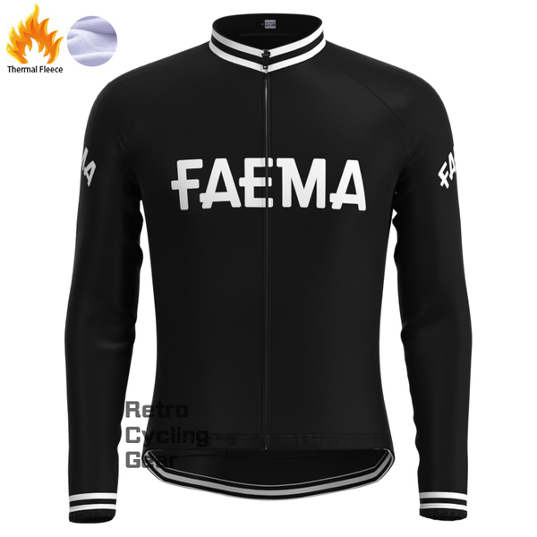 FAEMA Black Fleece Retro Long Sleeves Jerseys