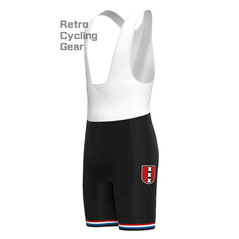 Amsterdam Black Retro Short Sleeve Cycling Kit