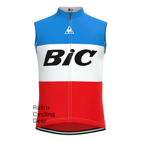 BIC Weiß Blau Retro Fahrradweste