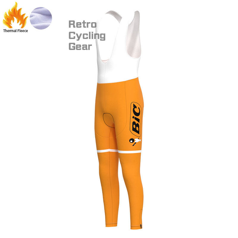 BIC Orange Fleece Retro-Radsport-Sets
