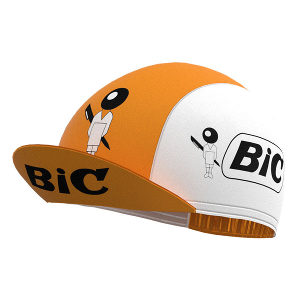 BIC Orange Retro Cycling Cap