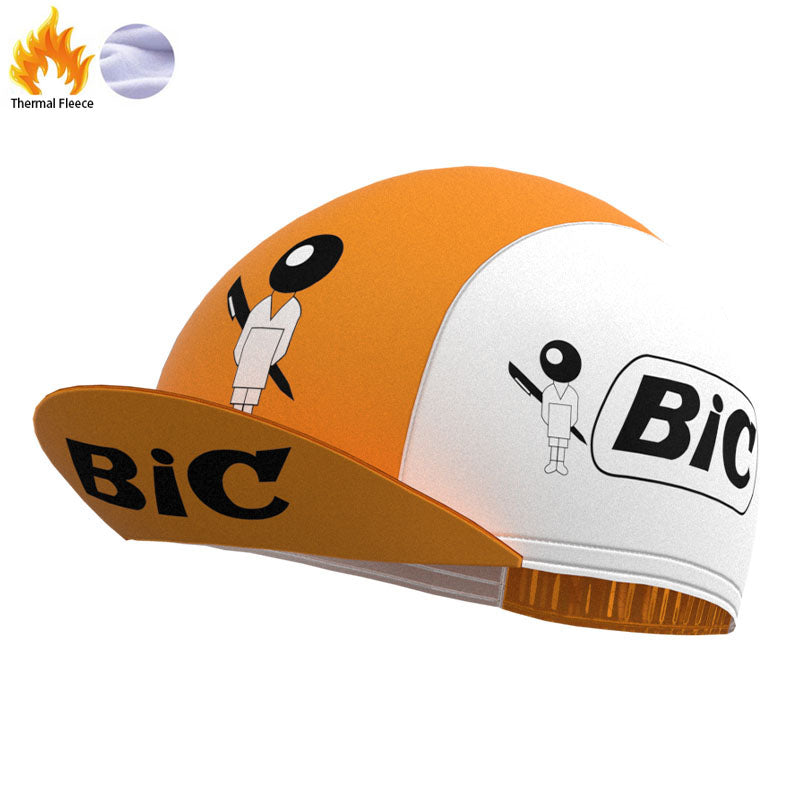 BIC Orange Retro Cycling Cap