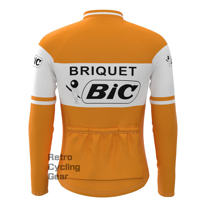 BIC Orange Fleece Retro-Radsport-Sets