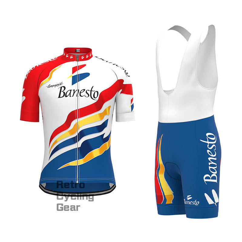 Banesto colourful Retro Short Sleeve Cycling Kit