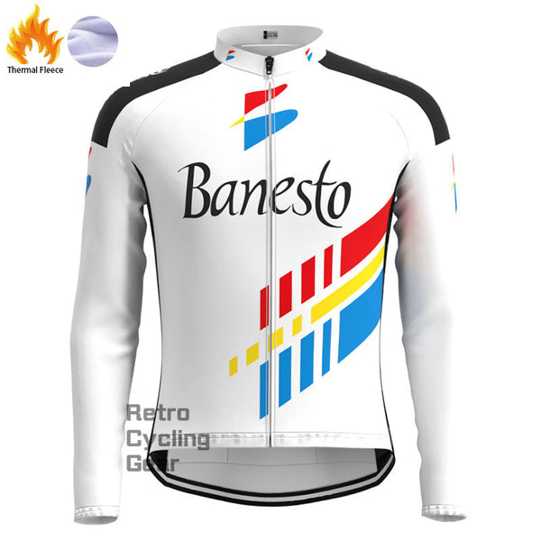Banesto Fleece Retro Long Sleeves Jerseys
