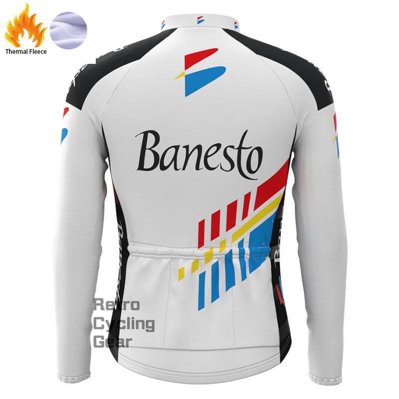 Banesto Fleece Retro Long Sleeves Jerseys