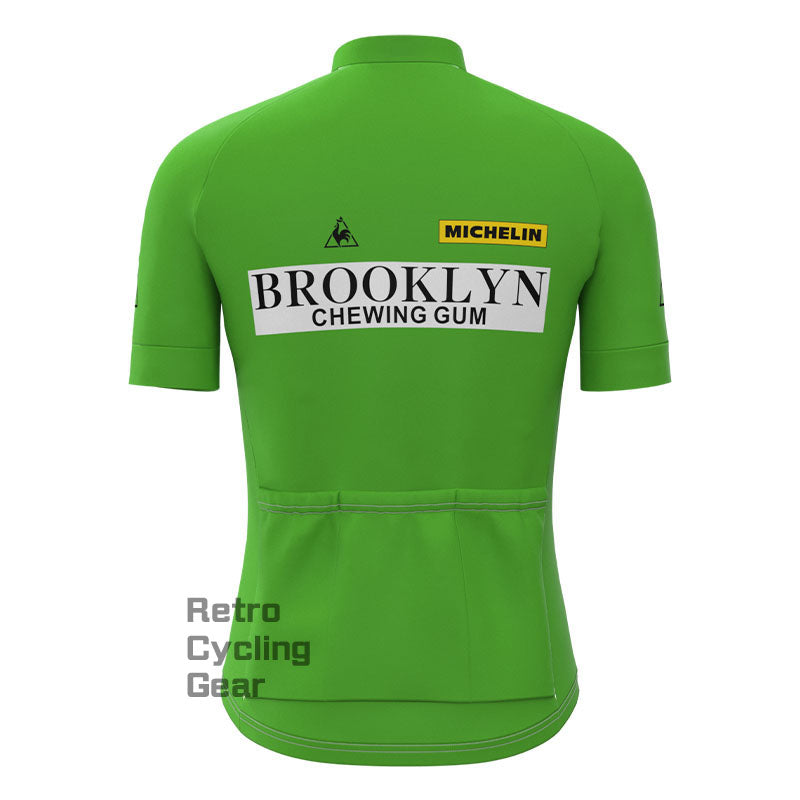 Brooklyn Green Retro Short Sleeve Cycling Kit