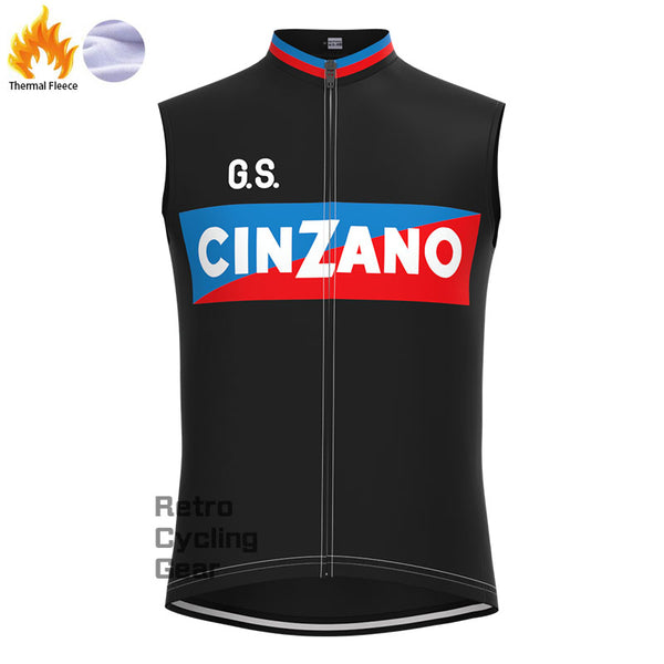 CINZANO Fleece Retro Cycling Vest