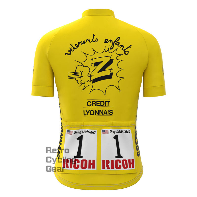 Credlt Lyonnals Retro Short sleeves Jersey