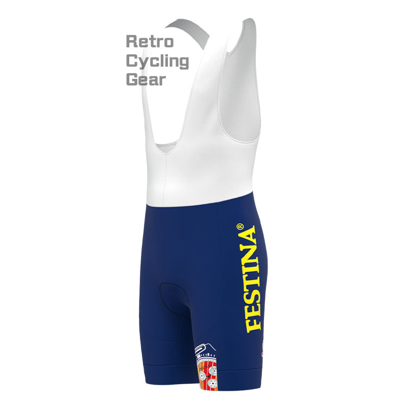 FESTINA Blue Retro Short Sleeve Cycling Kit