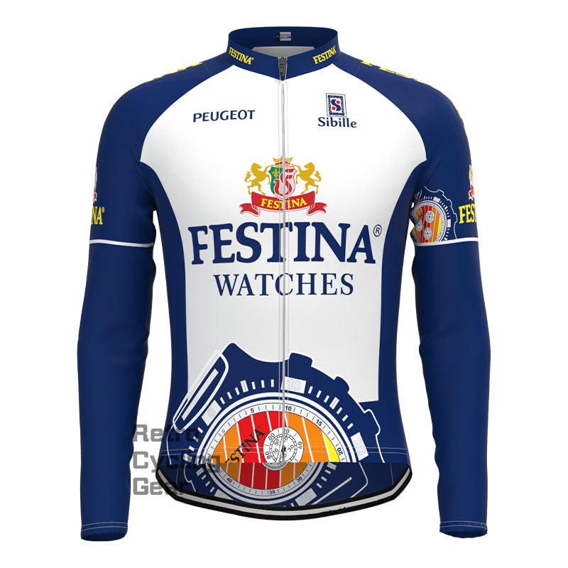 FESTINA Blue Retro Long Sleeves Jersey