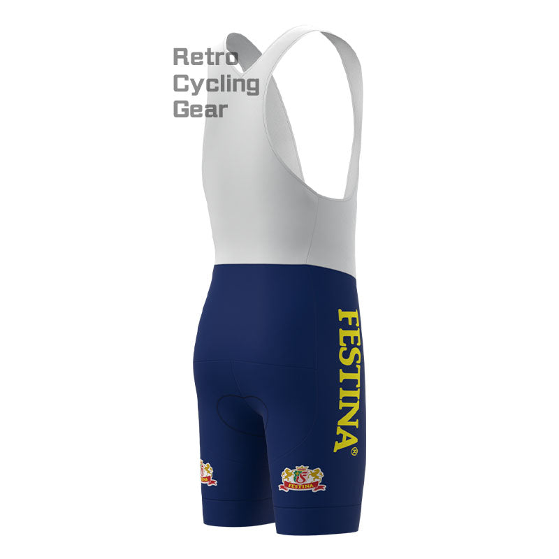 FESTINA Blue Retro Short Sleeve Cycling Kit
