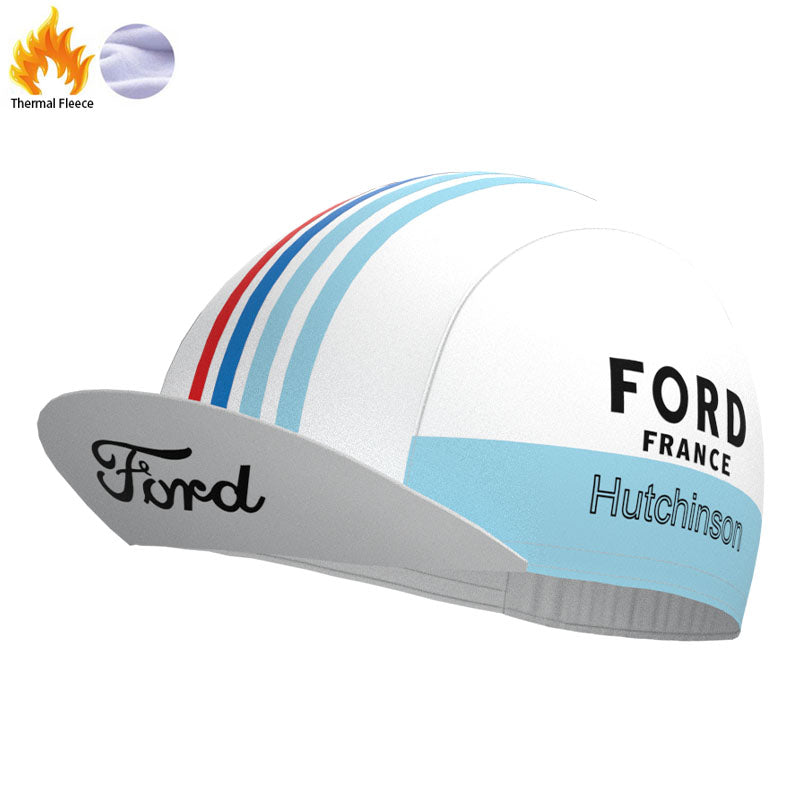 FORD White Blue Retro Cycling Cap