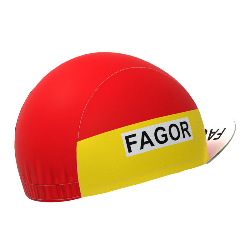 Fagor Rote Retro-Radsportkappe