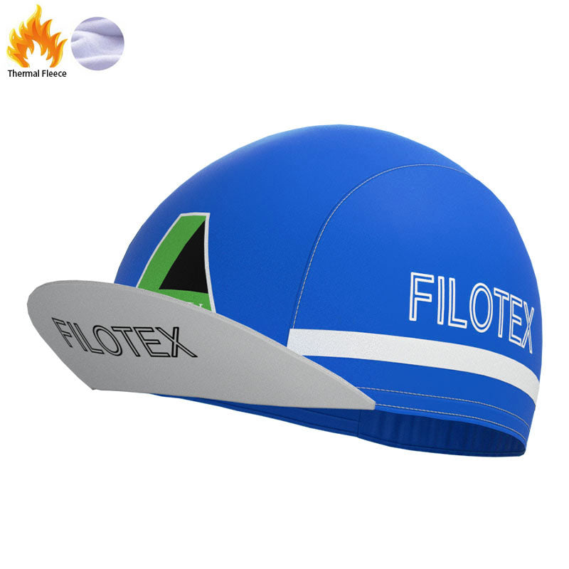 Filotex Bright Blue Retro Cycling Cap