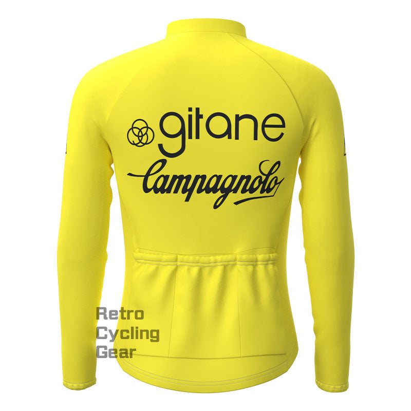 Girane Yellow Fleece Retro Cykelsæt