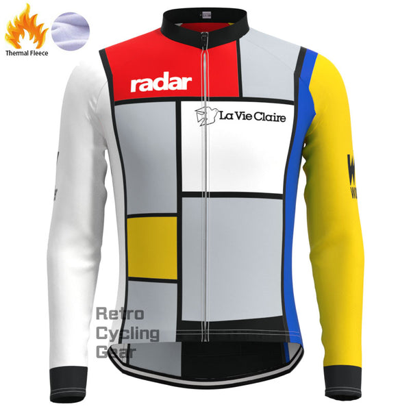 LA Vie Claire Fleece Retro Long Sleeves Jerseys
