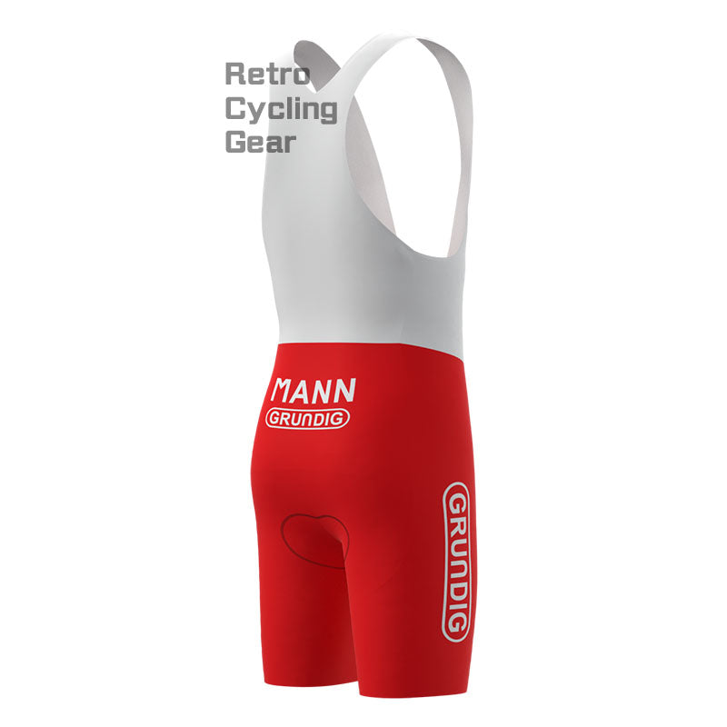 MANN Red Retro Short Sleeve Cycling Kit